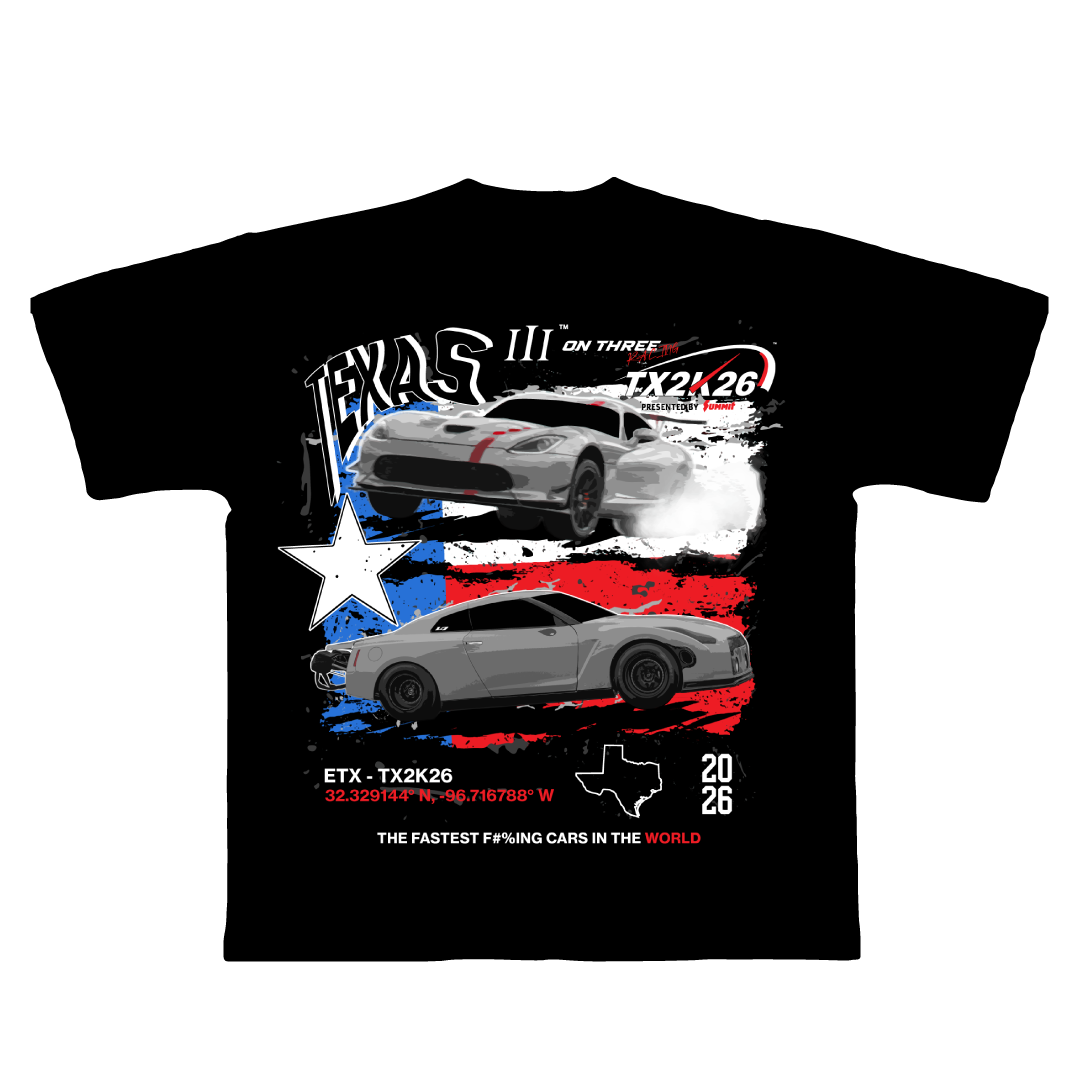ON THREE X TX2K26 TEE | LIMITED EARLY ACCESS – ON THREE RACING