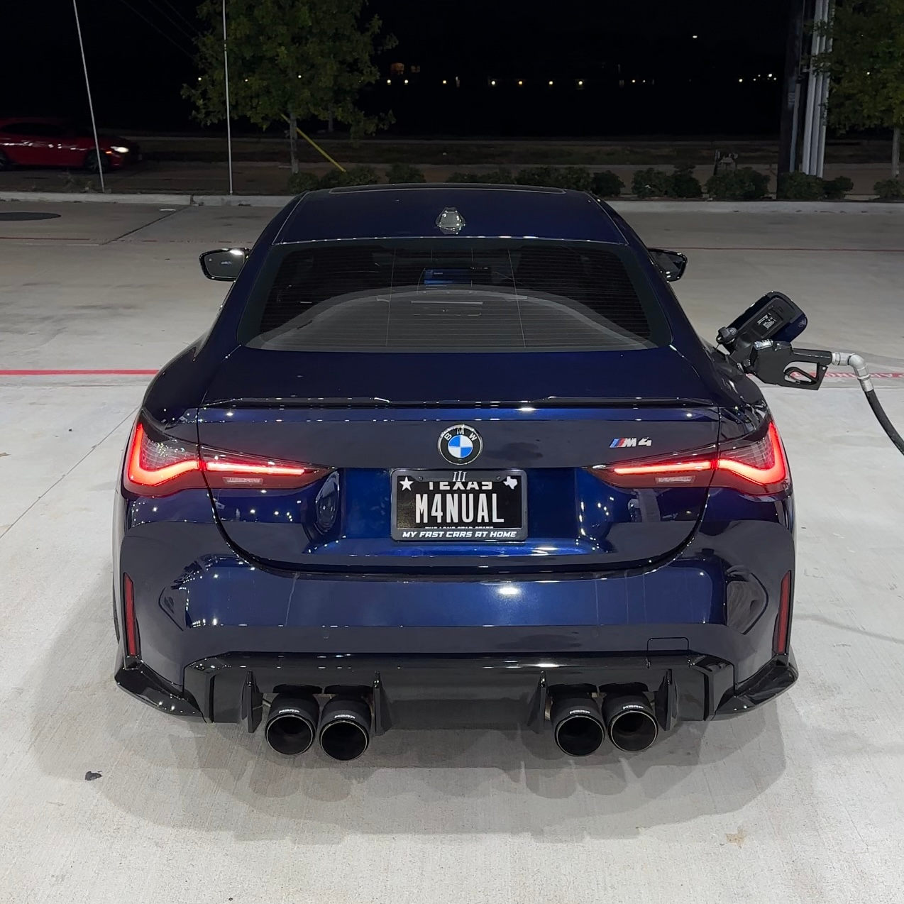 "MY FAST CAR IS AT HOME" PLATE FRAME