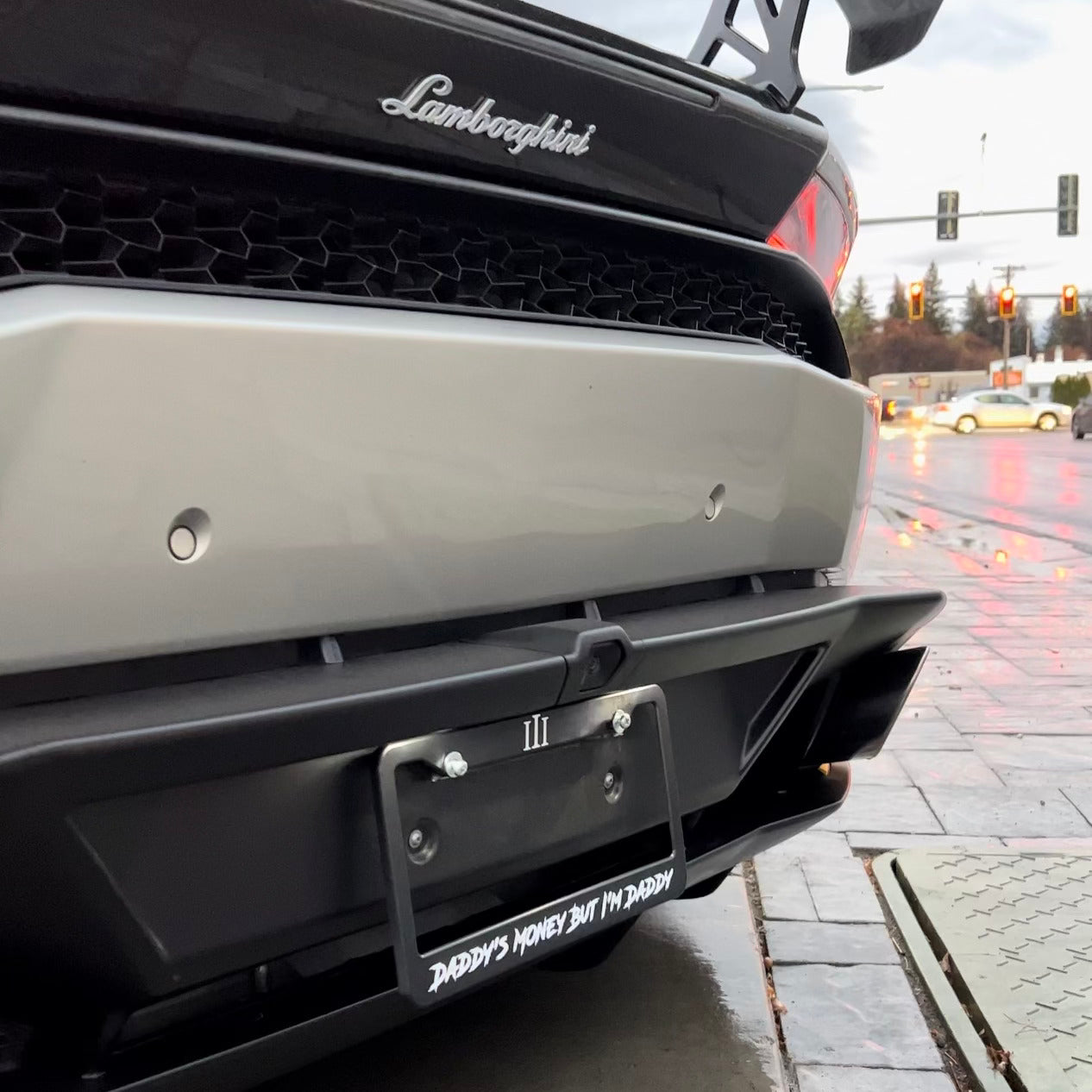 “DADDY'S MONEY BUT I'M DADDY" LICENSE PLATE FRAME