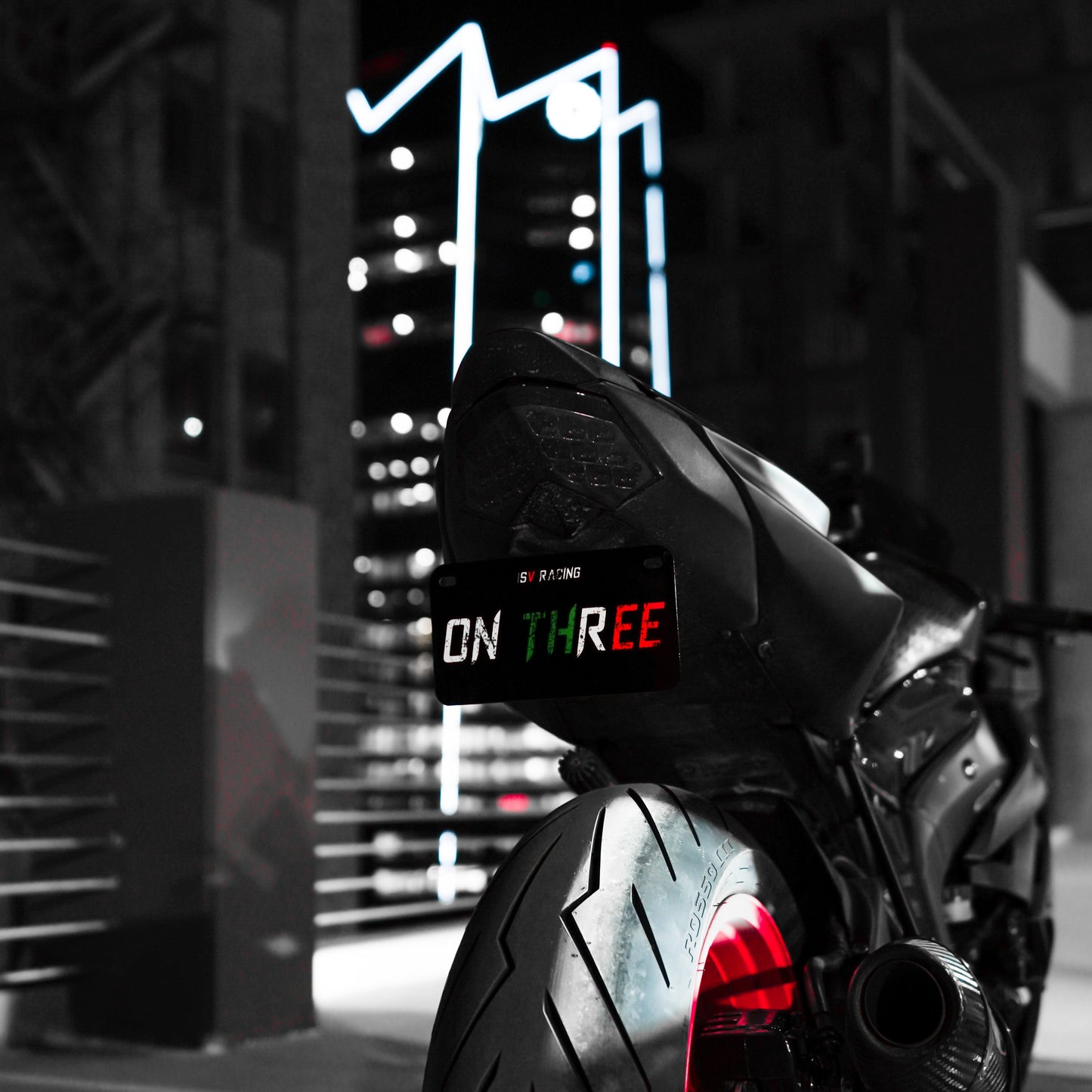 "ON THREE" | Bike Plate