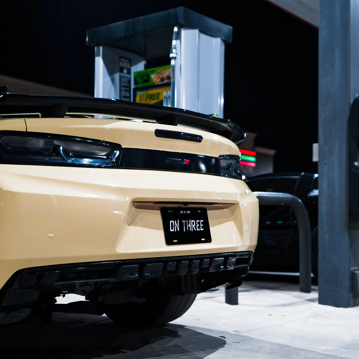 "ON THREE" | White Plate