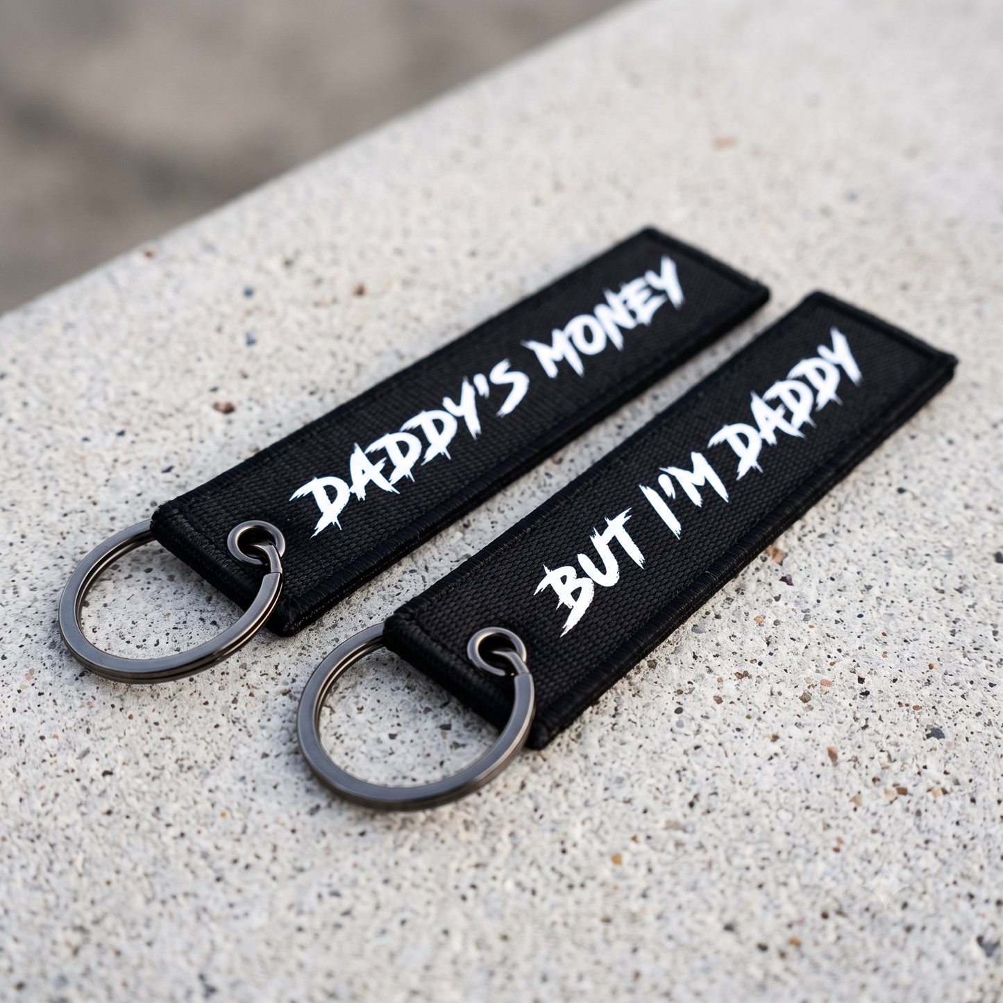 "DADDY'S MONEY BUT I'M DADDY" KEY TAG