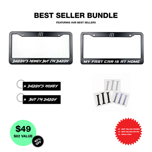 BEST SELLER BUNDLE – 2 FRAMES + KEYTAG + DECALS