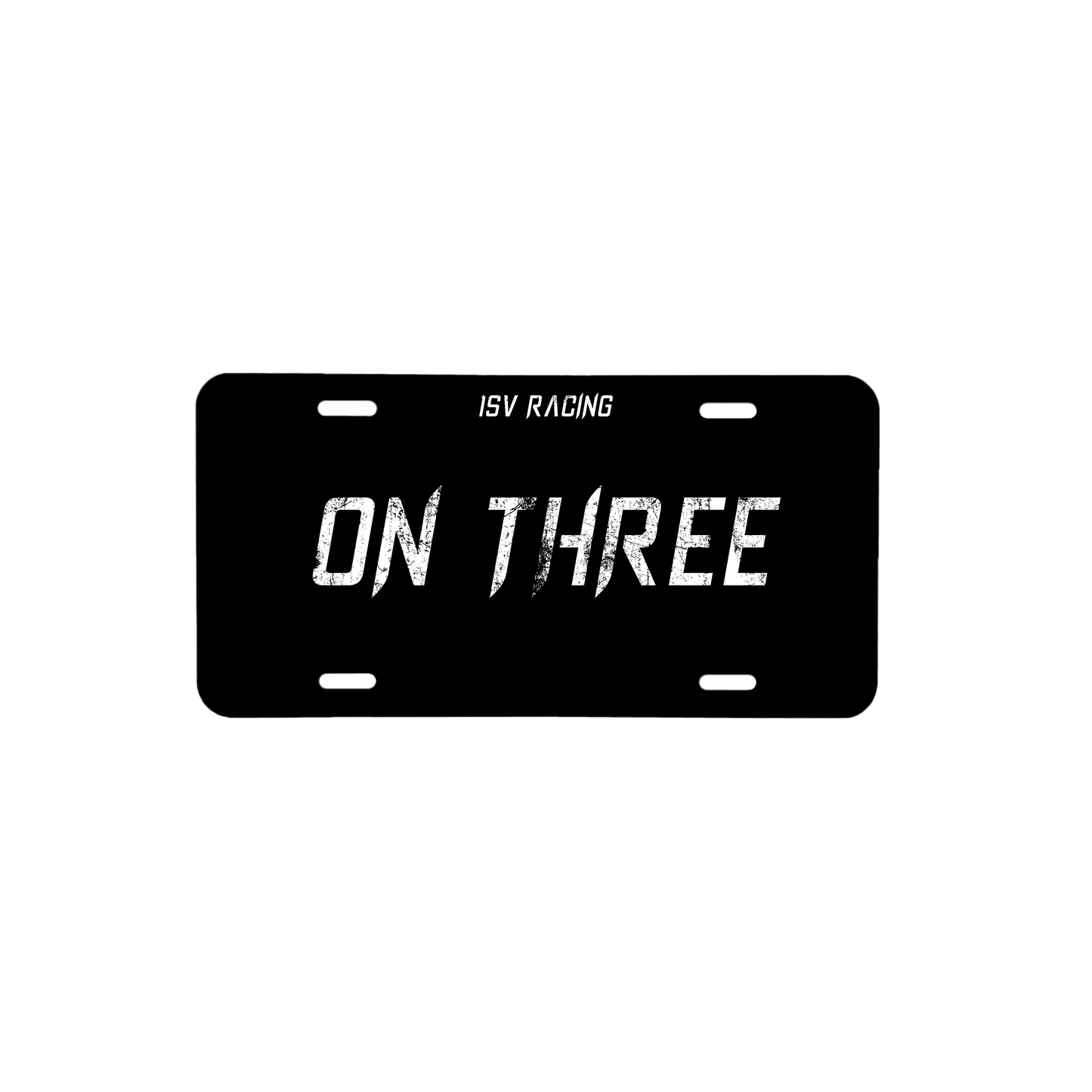 "ON THREE" | White Plate