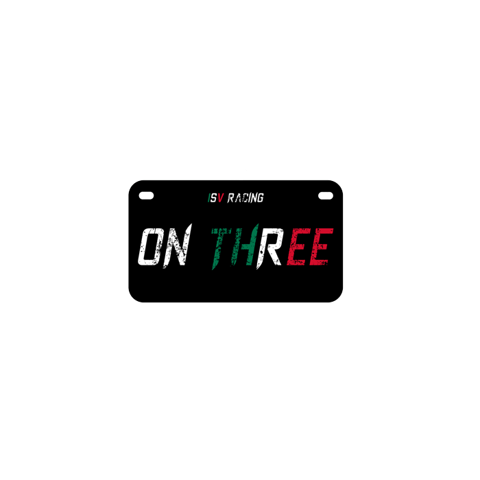 "ON THREE" | Bike Plate