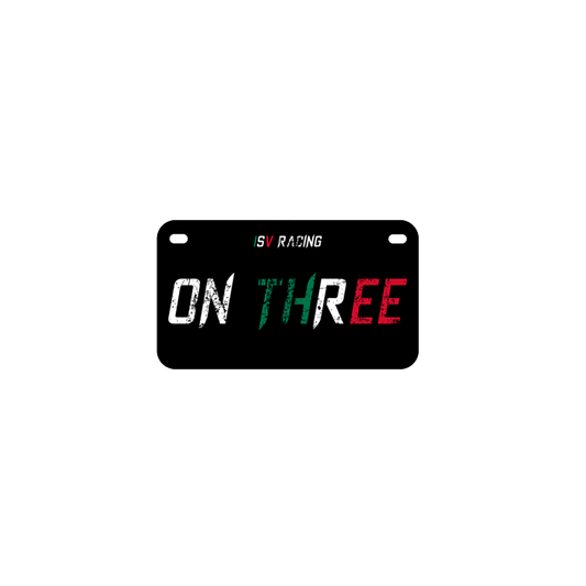 "ON THREE" | Bike Plate